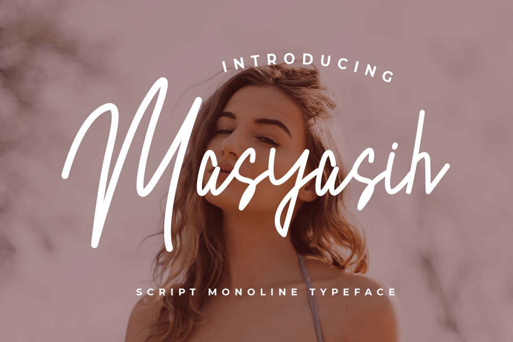Masyasih Script Monoline Font