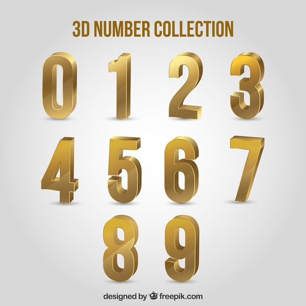 3d number collection