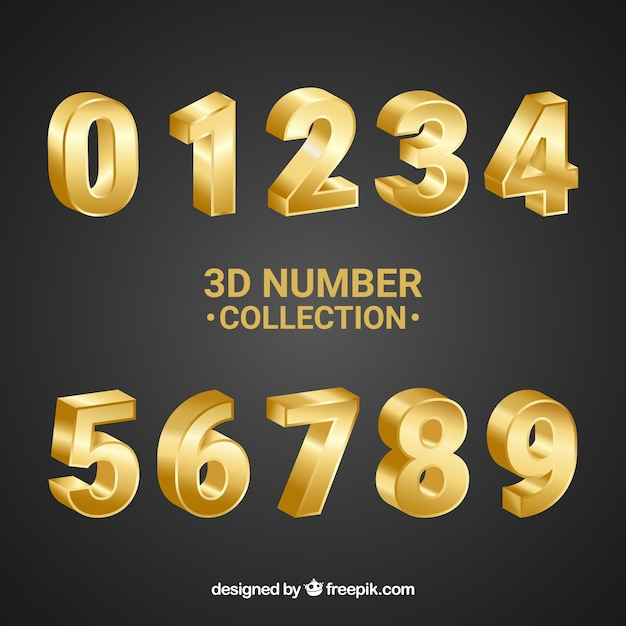 3d number collection