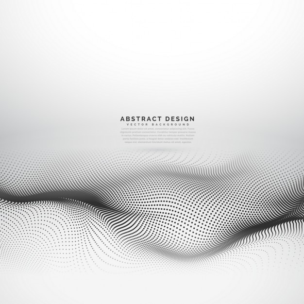 Abstract background with dotted waves