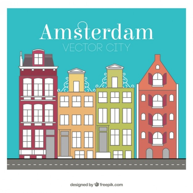 Amsterdam city buildings