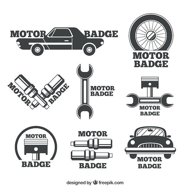 Badges for car repair shops
