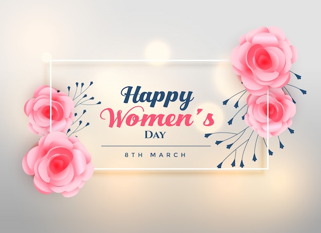 beautiful women's day lovely rose background