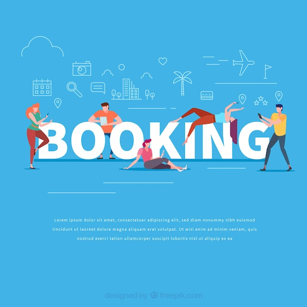 Booking word concept