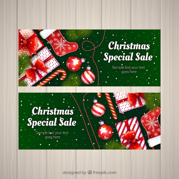 Christmas sale banners 