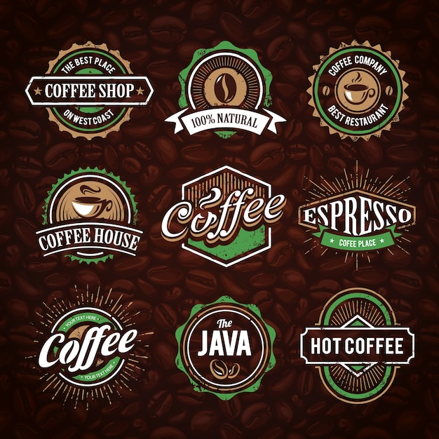 coffee logo collection
