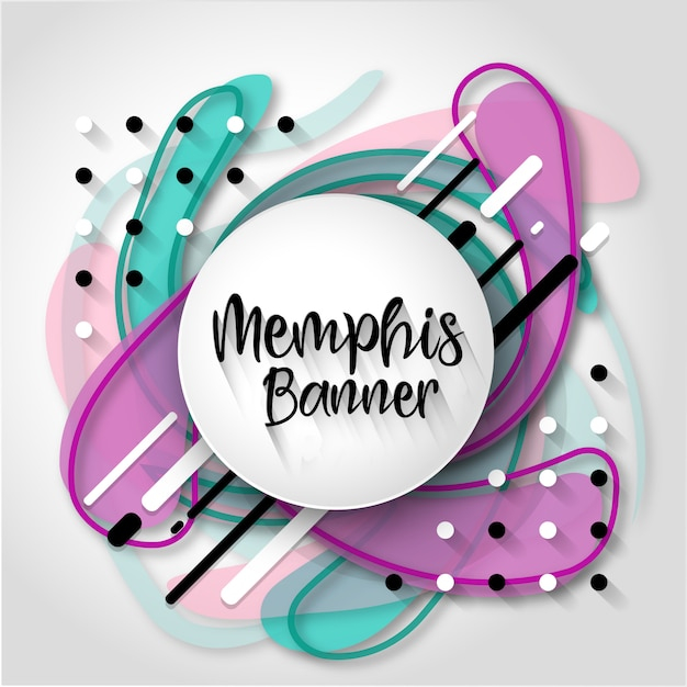 Creative Memphis Abstract Background