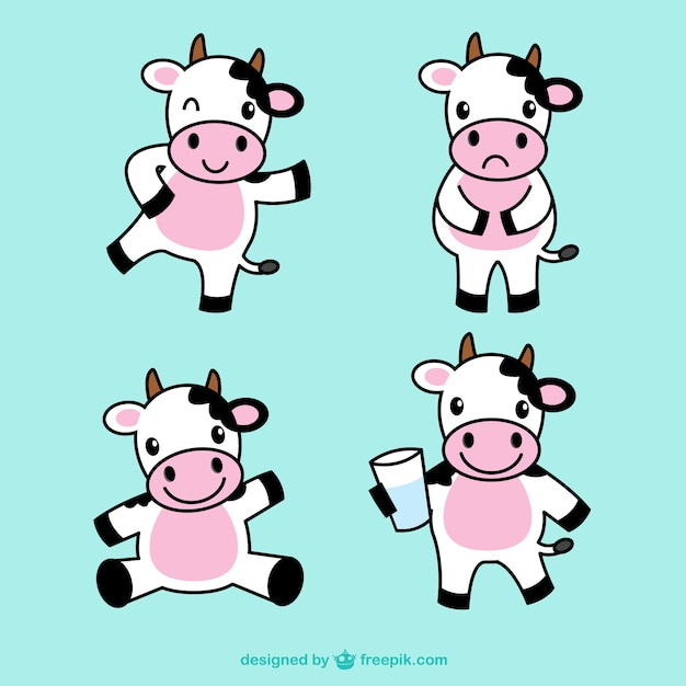 Cute cow illustrations