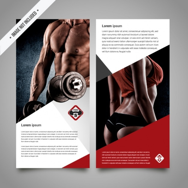 Fitness brochure template