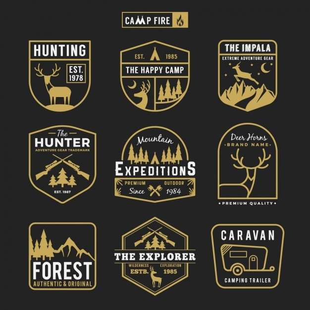 Hunting labels collection
