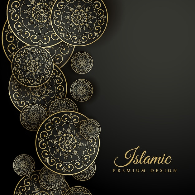 Islamic background with ornamental shapes