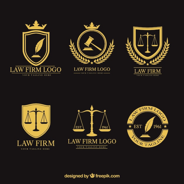 Law logotype  set