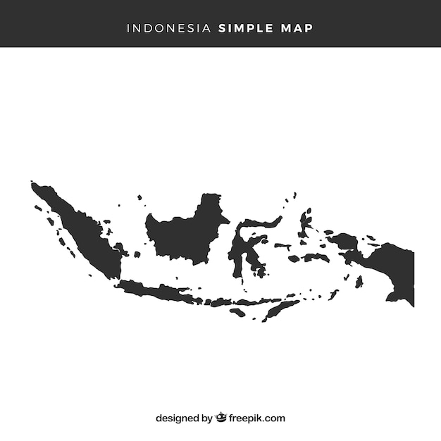 Map of indonesia