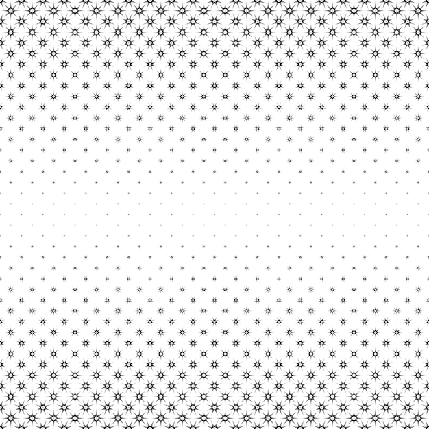 Monochrome star pattern - abstract vector background from polygonal shapes