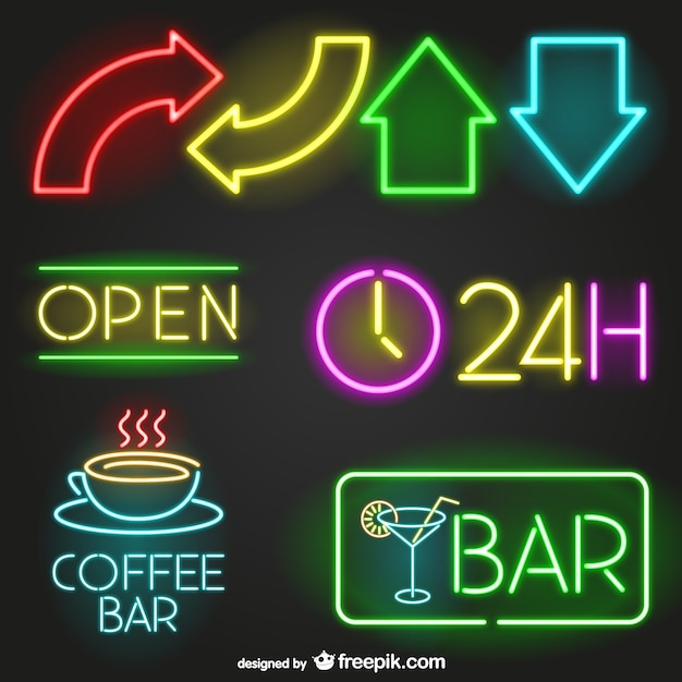 Neon signs collection
