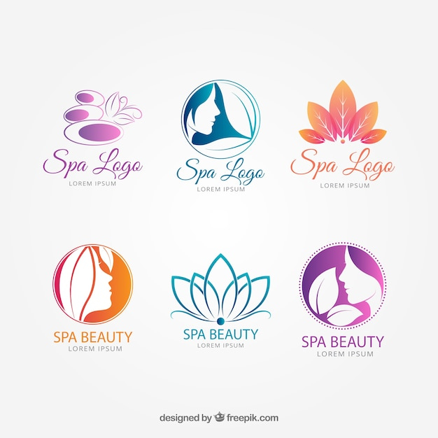 Nice spa logotype templates