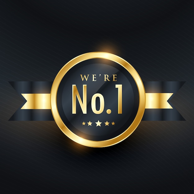 No. 1 leadership business golden label design