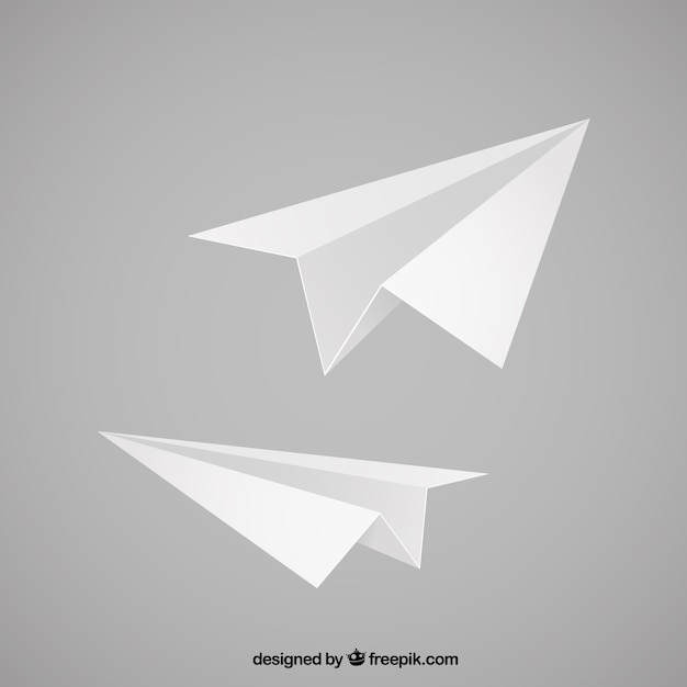 Paper airplanes illustration