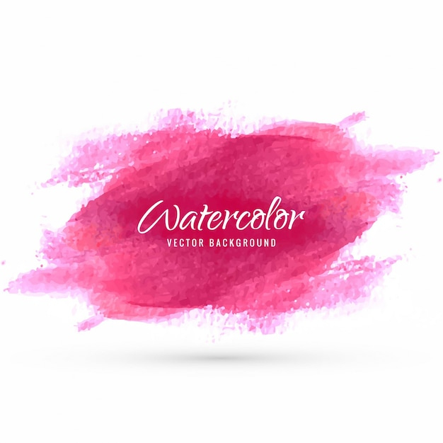 Pink watercolor design with brush strokes background