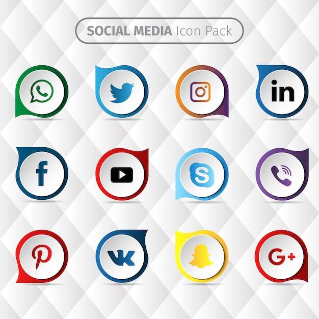 Social media icon design
