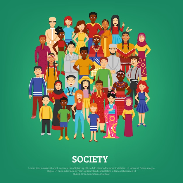 Society Concept Illustration 