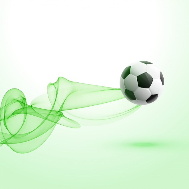stylish football tournament background with green wave