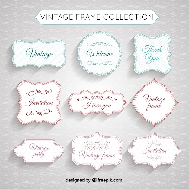 Vintage frame collection 