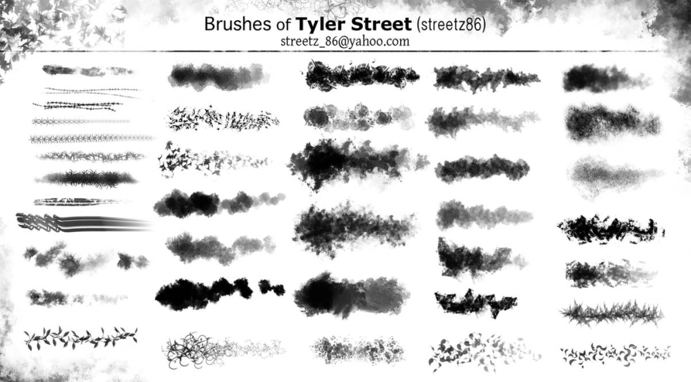 Custom Brushes of Tyler Street by ArtofStreet on DeviantArt