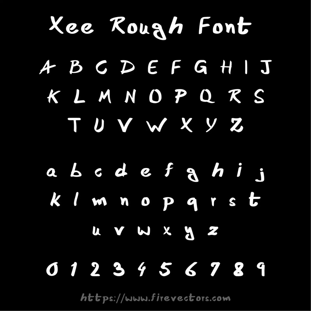 Xee Rough Font