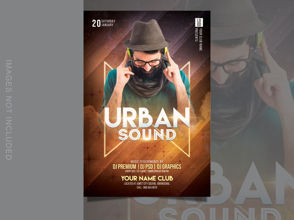 Free Download Urban Sound Party Flyer