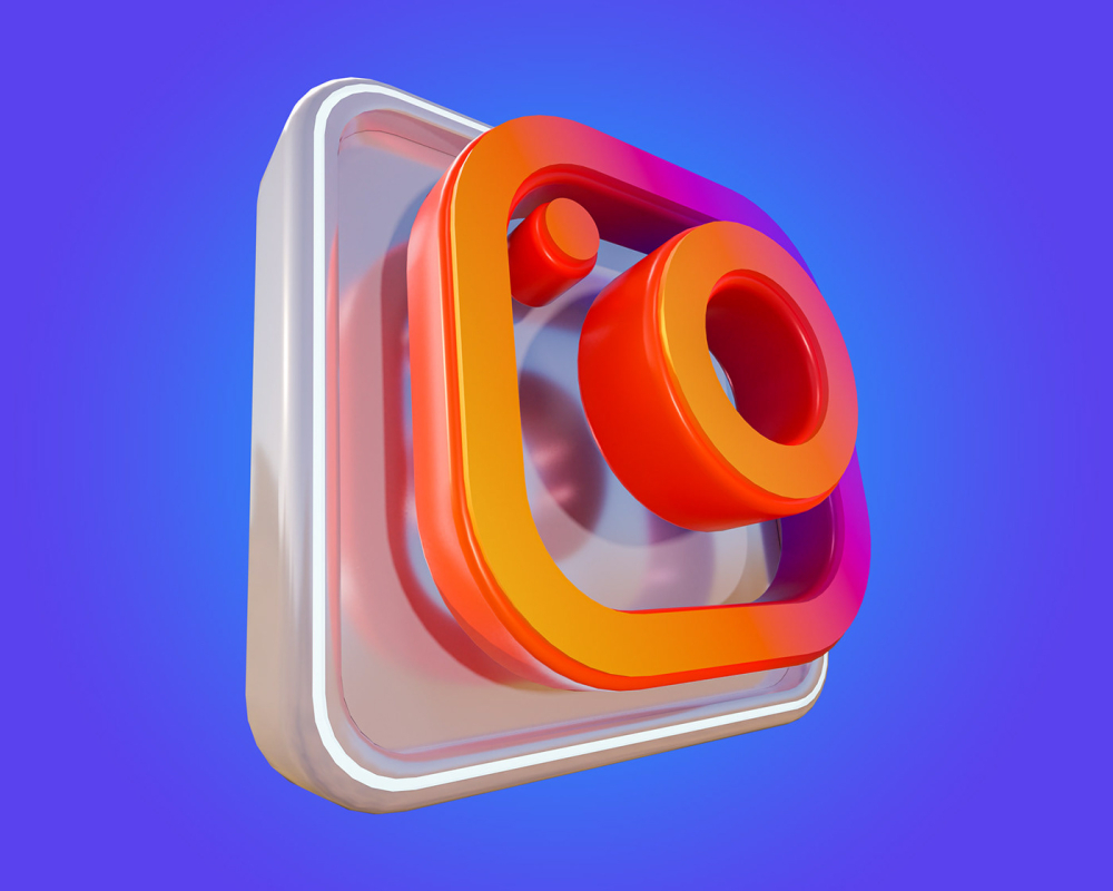 Free Download Instagram 3D Icon