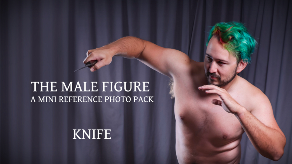 70 Photos about Man & Knife to use in your art and studies