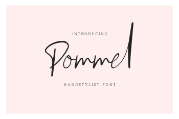 Pommel Handstylish Script Font