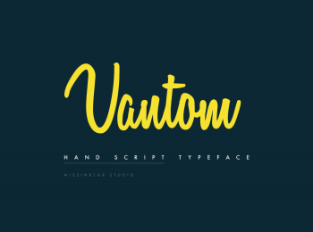 Vantom Free Script Font