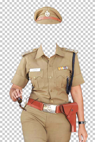Police woman frame png
