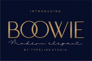 Free Font: Boowie, Modern minimalist elegant
