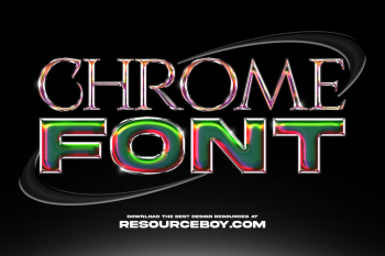 Abstract Chrome Text Effect (FREE) - Resource Boy