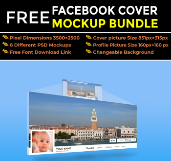 Facebook cover mockup bundle