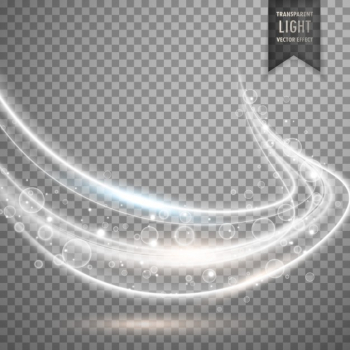 White light wave effect Free Vector