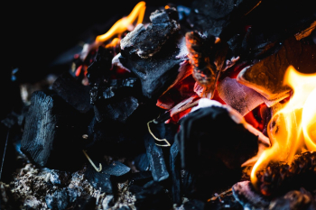 Coal on Fire Photo