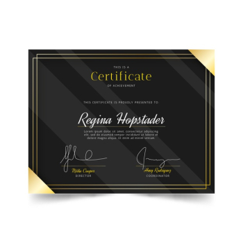 Elegant certificate template Free Vector