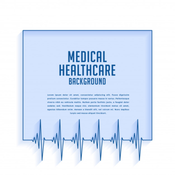 Heartbeat cardiograph lines medical and healthcare  background Free Vector