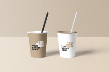 Paper Cup Mockups your brand your here brand here your brand yourhere brand here 
