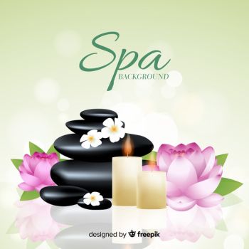 Realistic spa background