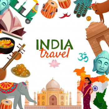 India travel background Free Vector