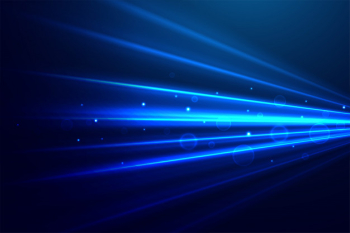 Abstract blue technology rays background Free Vector