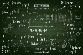 Maths chalkboard
