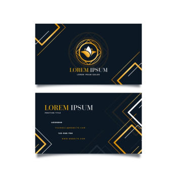 Elegant business card template Free Vector