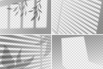 Transparent shadows overlay effect Free Vector