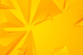 Polygonal 3d background with yellow monochome tones Free Vector